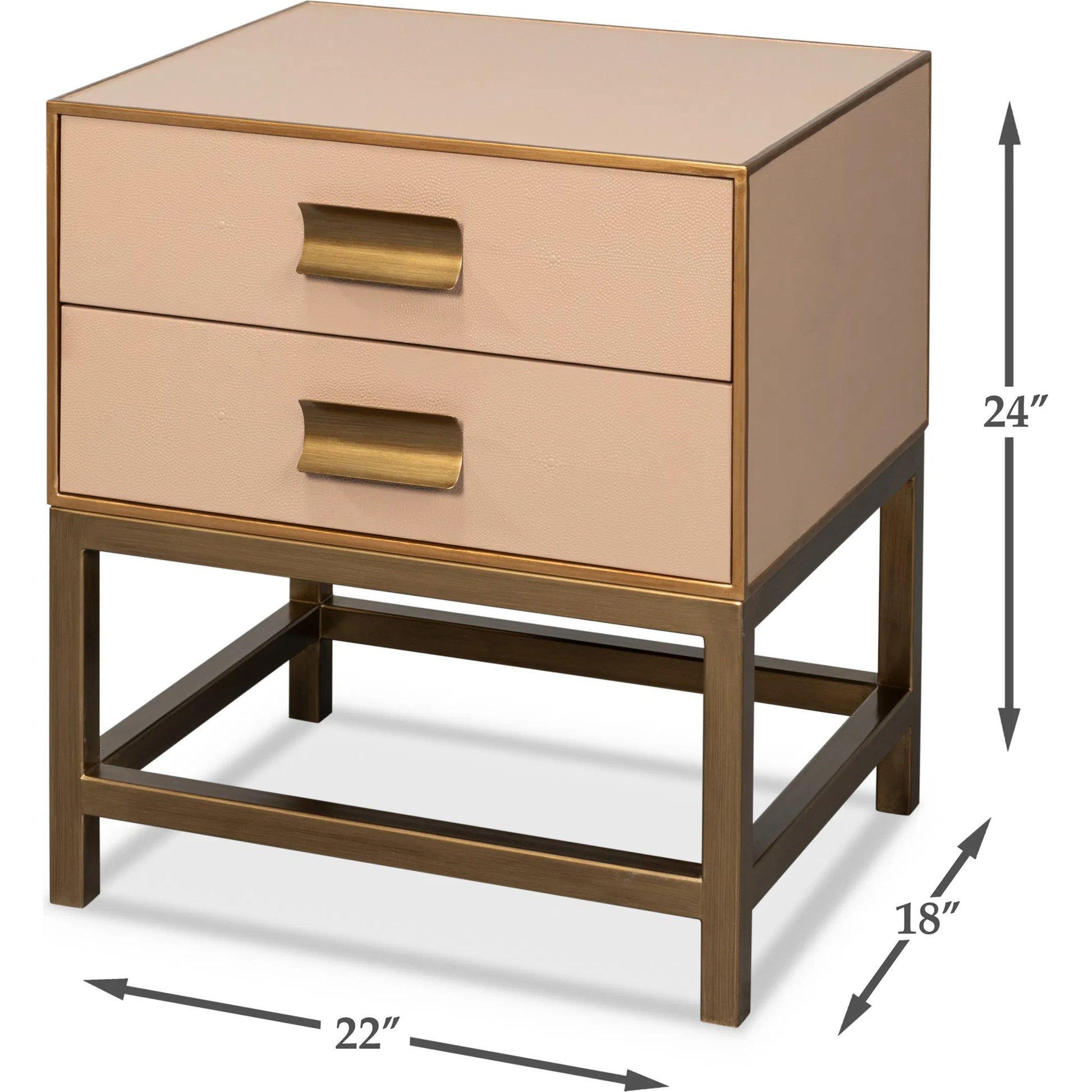 Gideon Shagreen Side Table by Sarreid Ltd.. Made from unique in a transitional style.