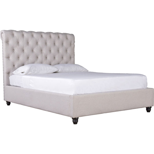 Dakota Bed by Classic Home in light beige. Made from 100% polyester in a transitional style.