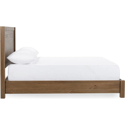 Fenmore Eastern Bed by Kosas Home in honey brown. Made from pine wood in a unique style.