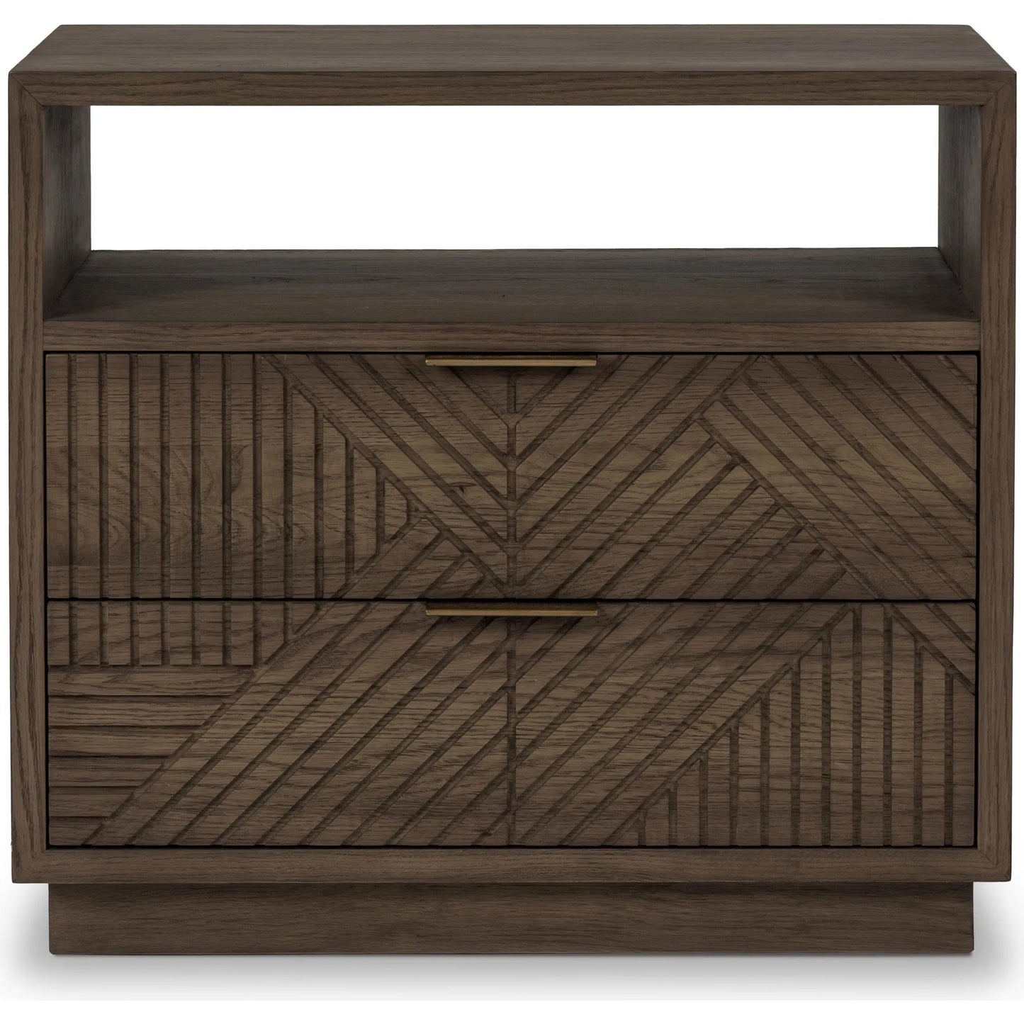 006 SI-2353830 | Additional Silo | Santa Clara 2-Drawer Wood Nightstand by Classic Home in toasted brown. Made from wood, oak veneer in a modern style.