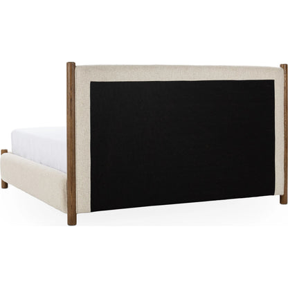 Bennington Bed by Classic Home in dusty beige. Made from unique in a transitional style.