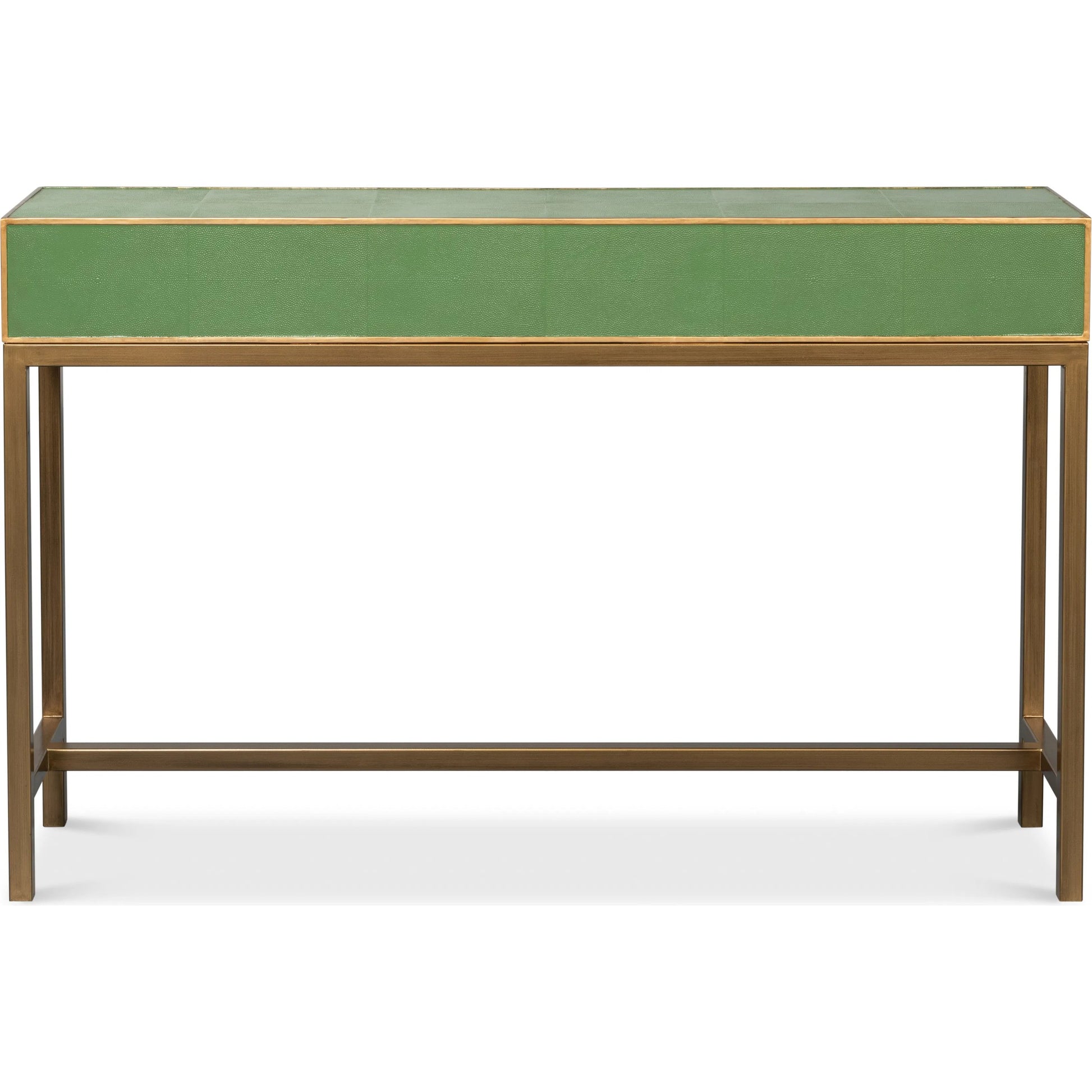 Gideon Shagreen Console by Sarreid Ltd.. Made from wood, leather in a unique style.