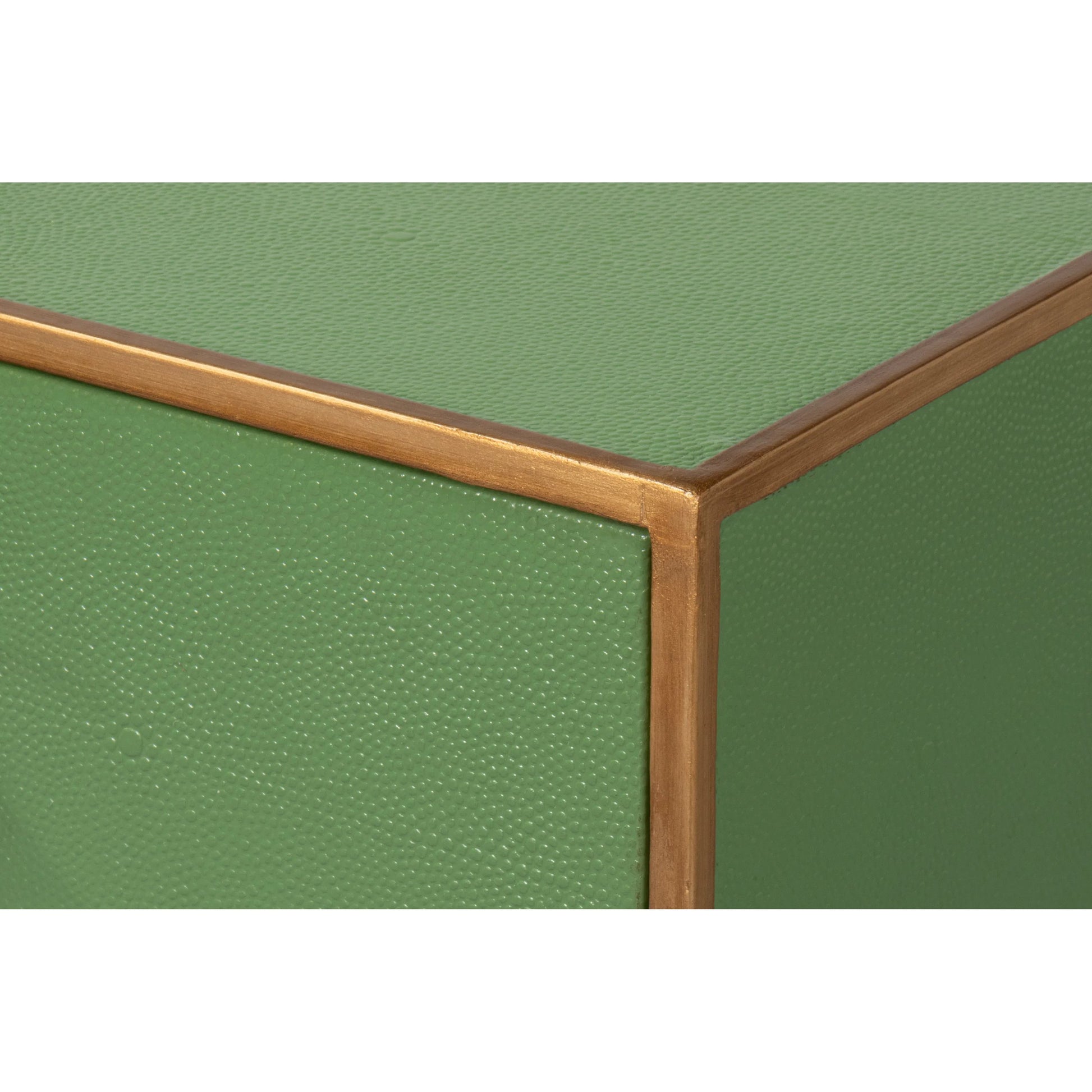 Gideon Shagreen Console by Sarreid Ltd.. Made from wood, leather in a unique style.