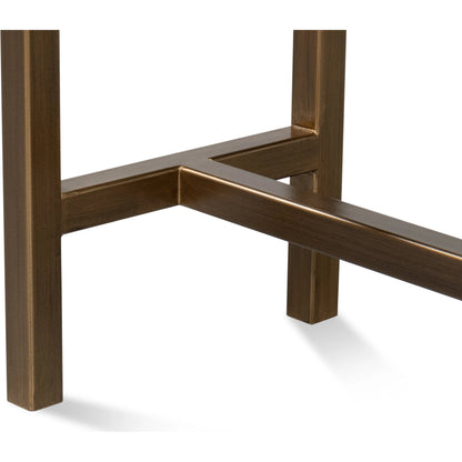 Gideon Shagreen Console by Sarreid Ltd.. Made from wood, leather in a unique style.