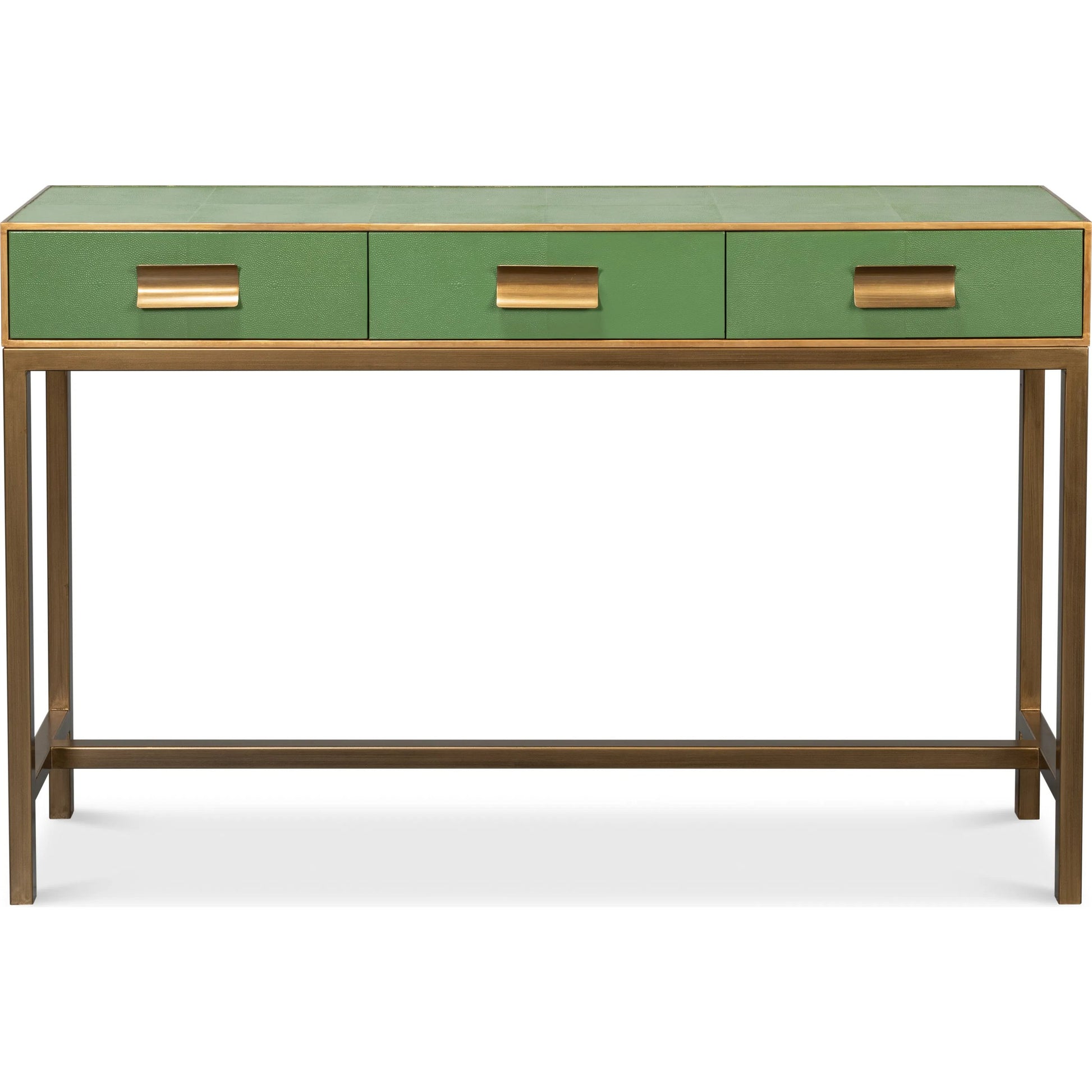 Gideon Shagreen Console by Sarreid Ltd.. Made from wood, leather in a unique style.