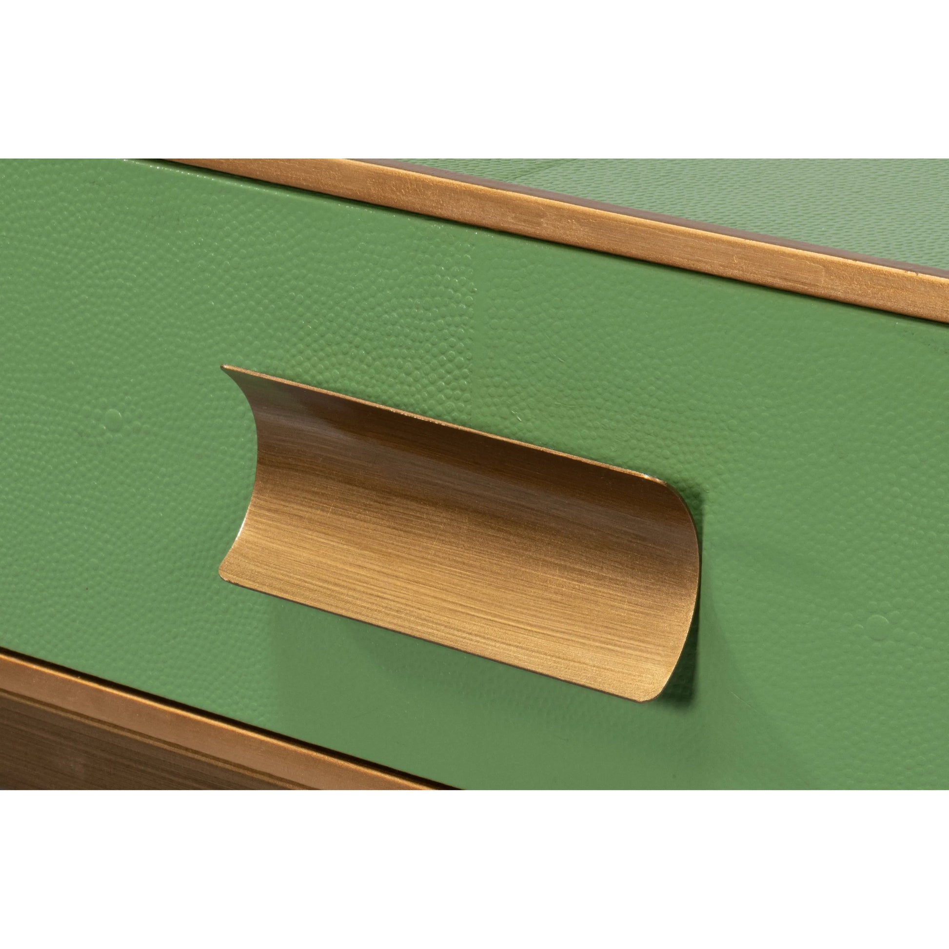 Gideon Shagreen Console by Sarreid Ltd.. Made from wood, leather in a unique style.