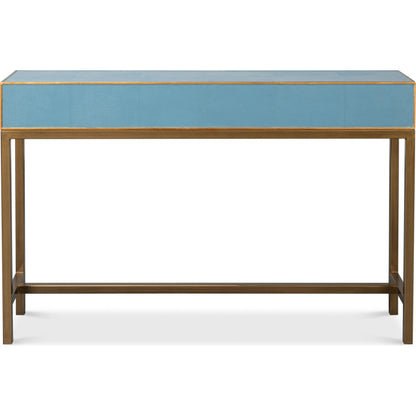 Gideon Shagreen Console by Sarreid Ltd.. Made from wood, leather in a unique style.