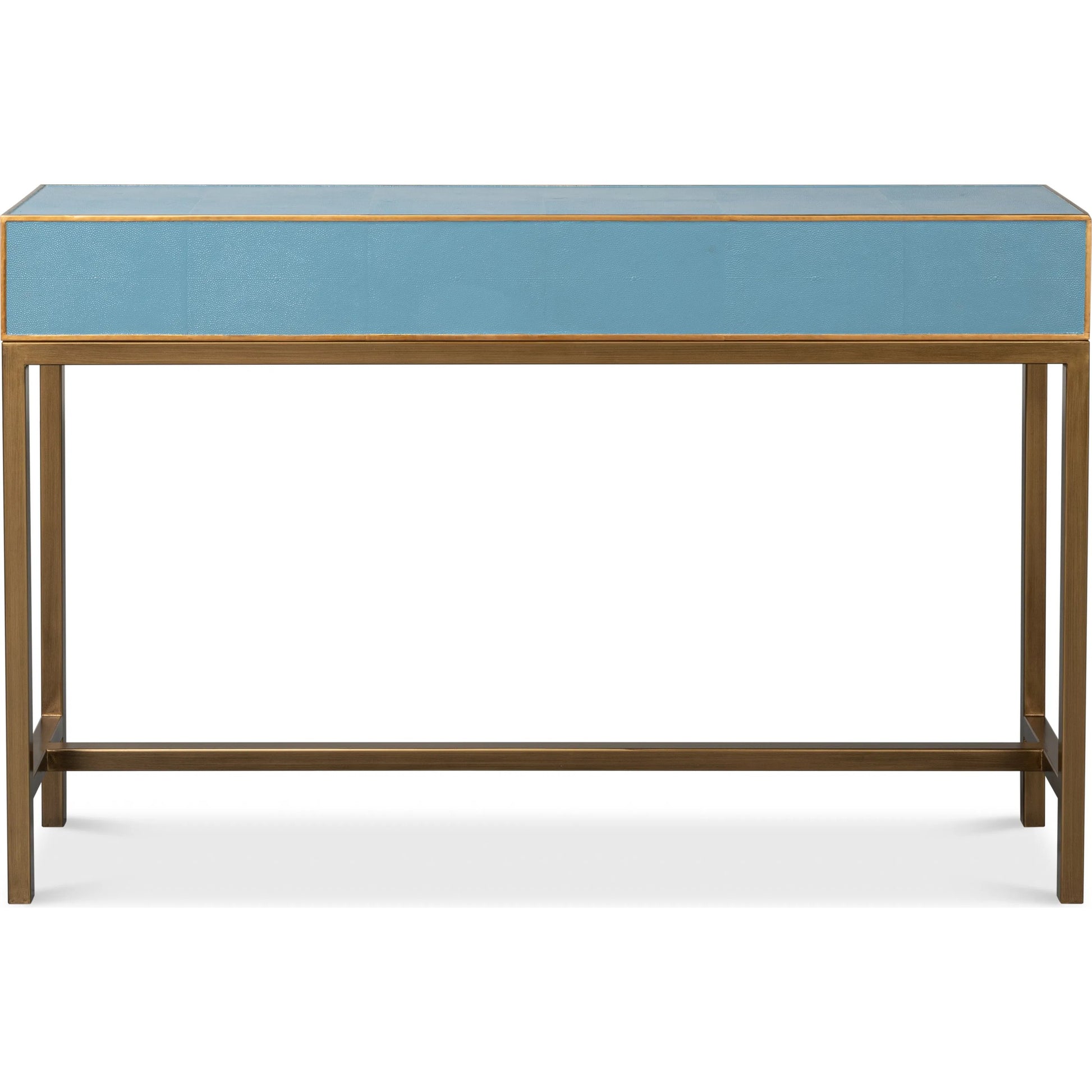 Gideon Shagreen Console by Sarreid Ltd.. Made from wood, leather in a unique style.