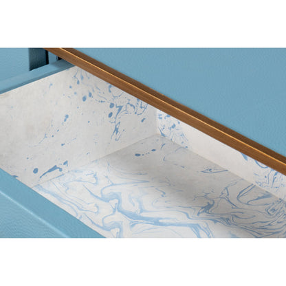 Gideon Shagreen Console by Sarreid Ltd.. Made from wood, leather in a unique style.