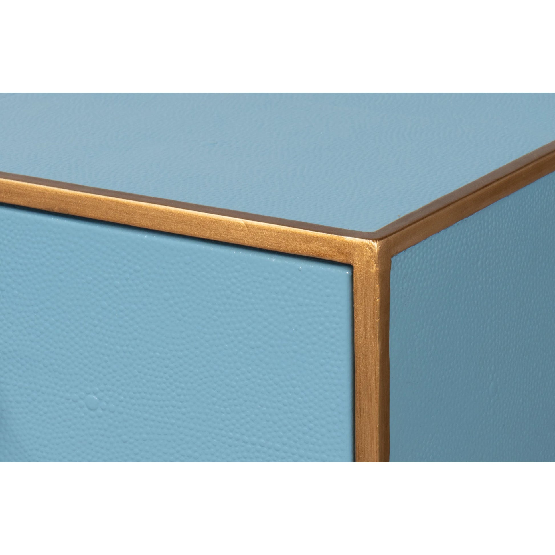 Gideon Shagreen Console by Sarreid Ltd.. Made from wood, leather in a unique style.