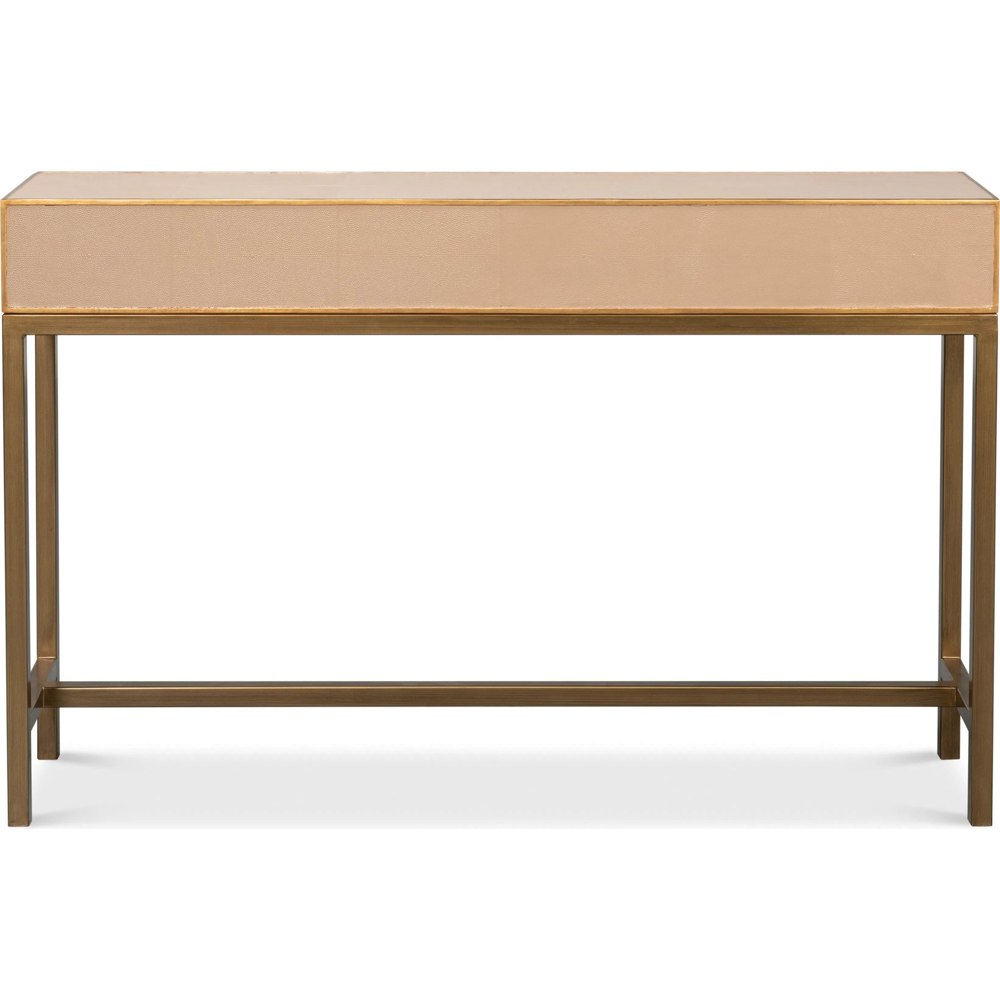 Gideon Shagreen Console by Sarreid Ltd.. Made from wood, leather in a unique style.