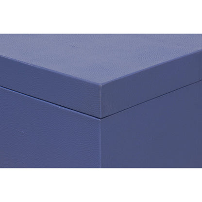 Cosmos Nesting Boxes by Sarreid Ltd.. Made from shagreen leather, wood, brass in a transitional style.