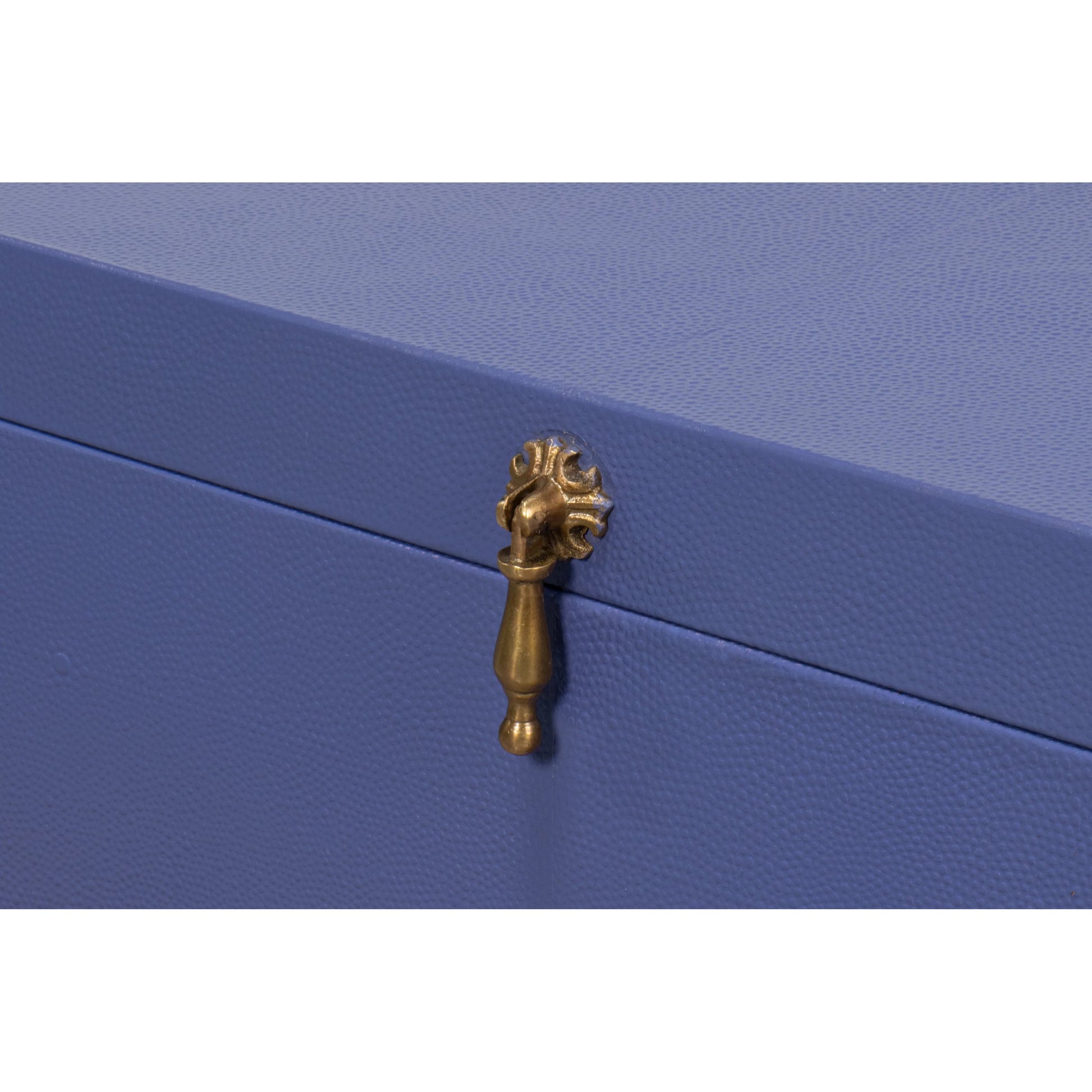 Cosmos Nesting Boxes by Sarreid Ltd.. Made from shagreen leather, wood, brass in a transitional style.
