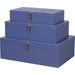 Cosmos Nesting Boxes by Sarreid Ltd.. Made from shagreen leather, wood, brass in a transitional style.