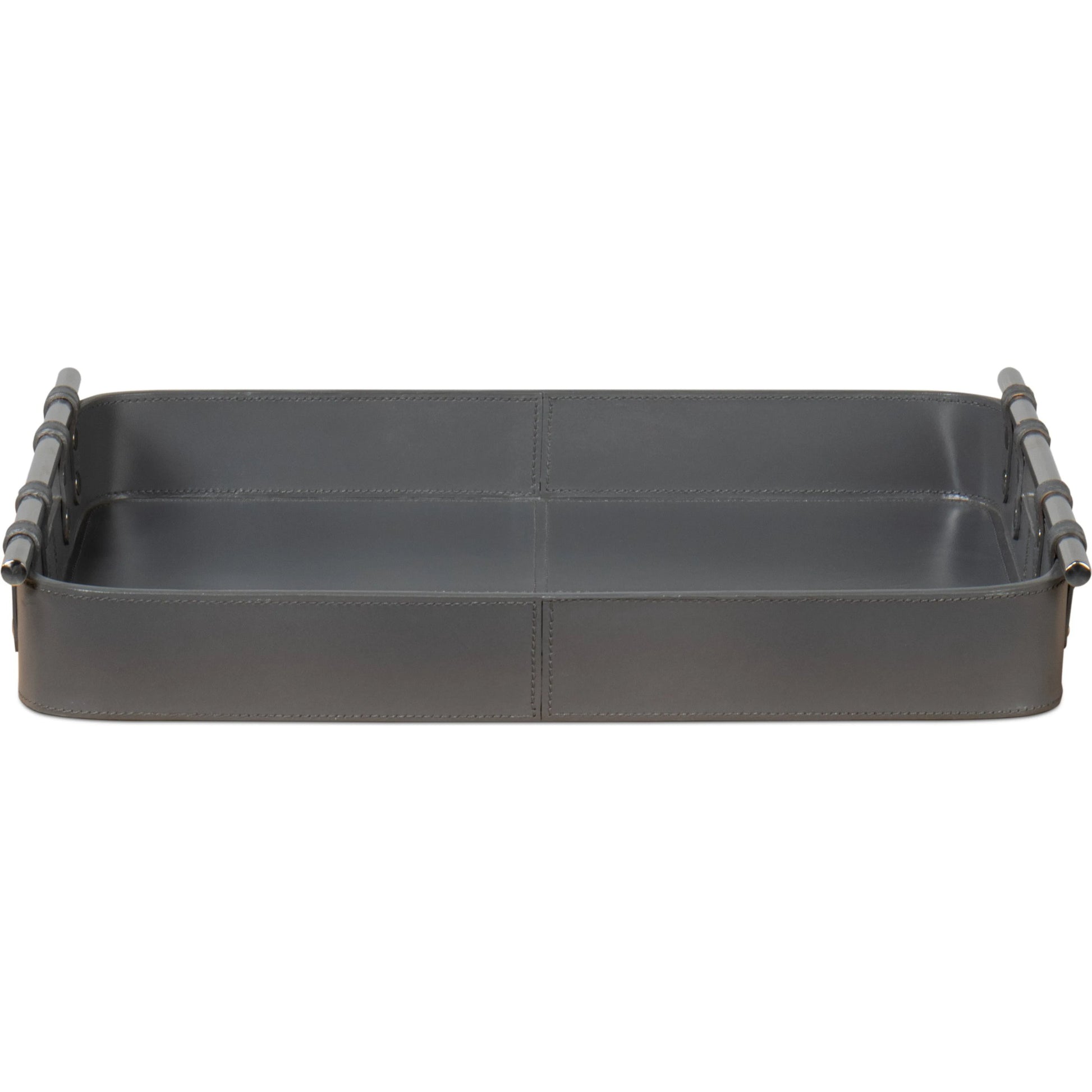 Safari Leather Tray by Sarreid Ltd.. Made from leather, wood, steel in a modern style.