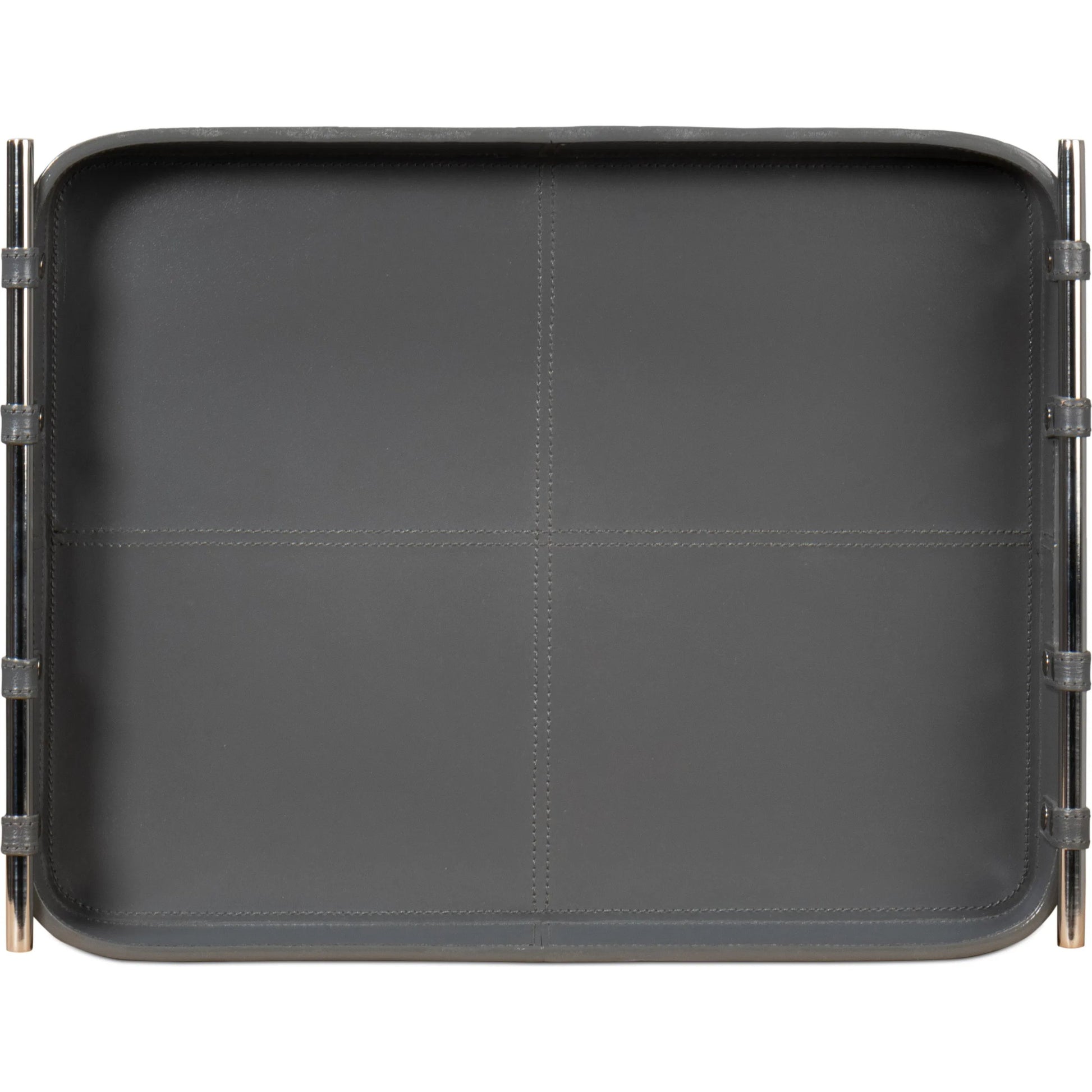 Safari Leather Tray by Sarreid Ltd.. Made from leather, wood, steel in a modern style.