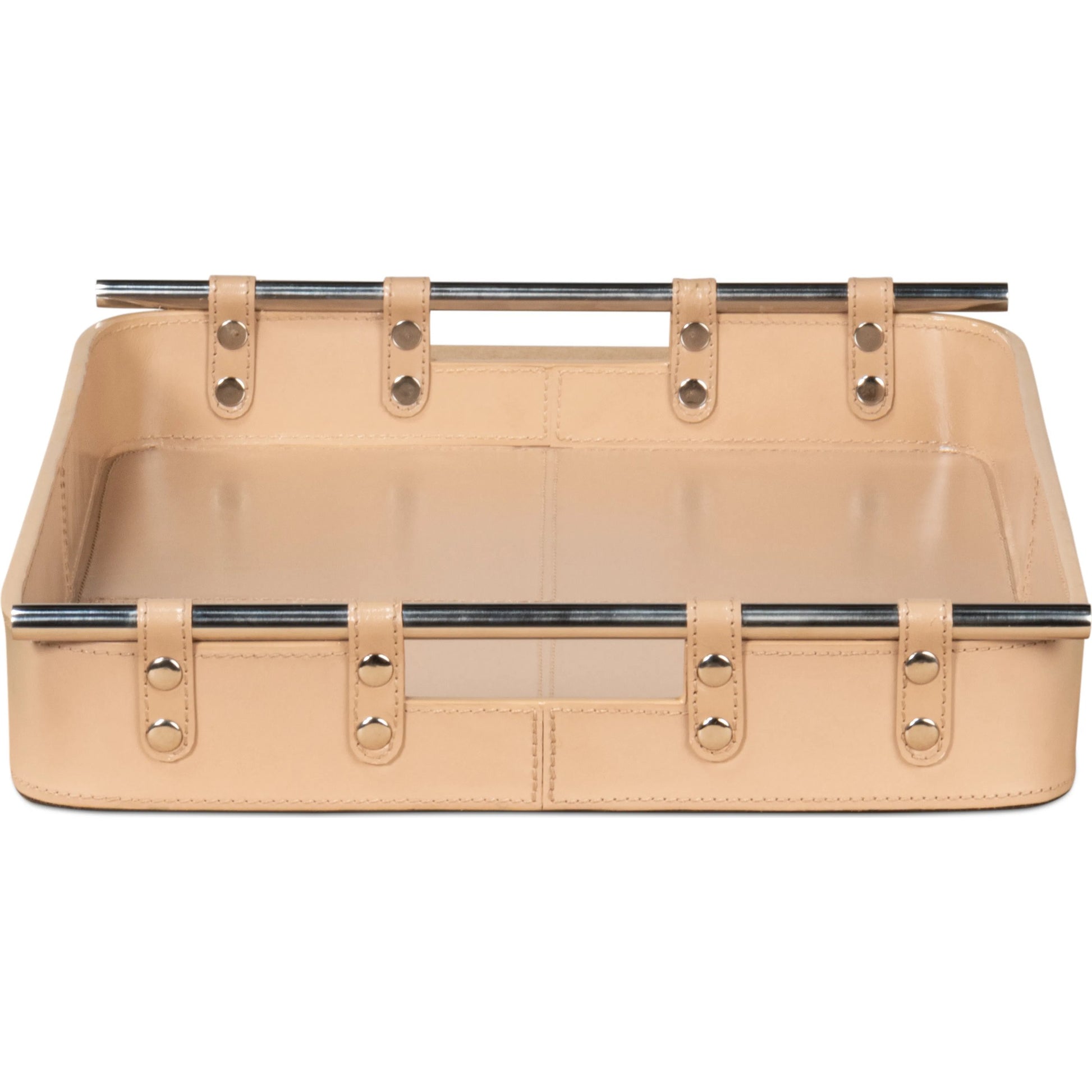 Safari Leather Tray by Sarreid Ltd.. Made from leather, wood, steel in a modern style.