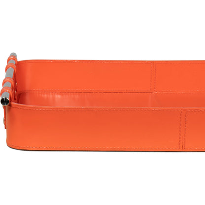 Safari Leather Tray by Sarreid Ltd.. Made from leather, wood, steel in a modern style.