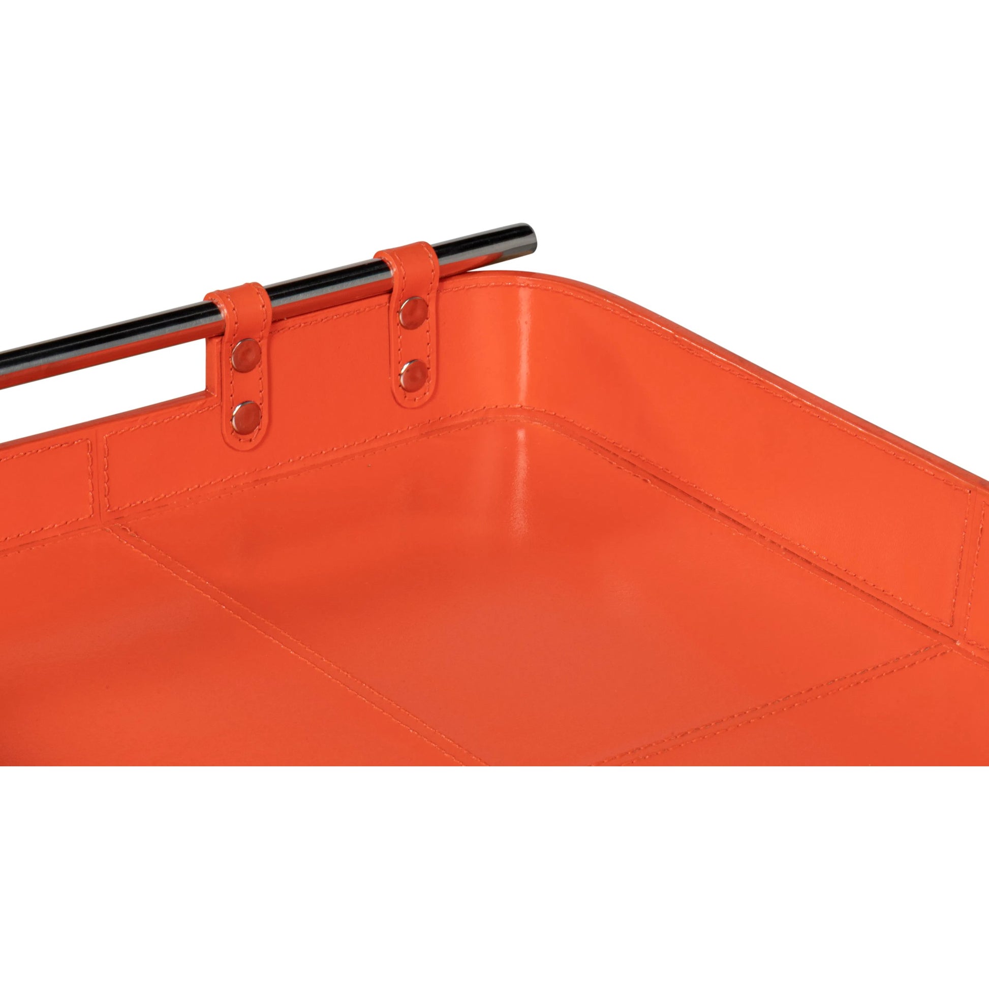 Safari Leather Tray by Sarreid Ltd.. Made from leather, wood, steel in a modern style.