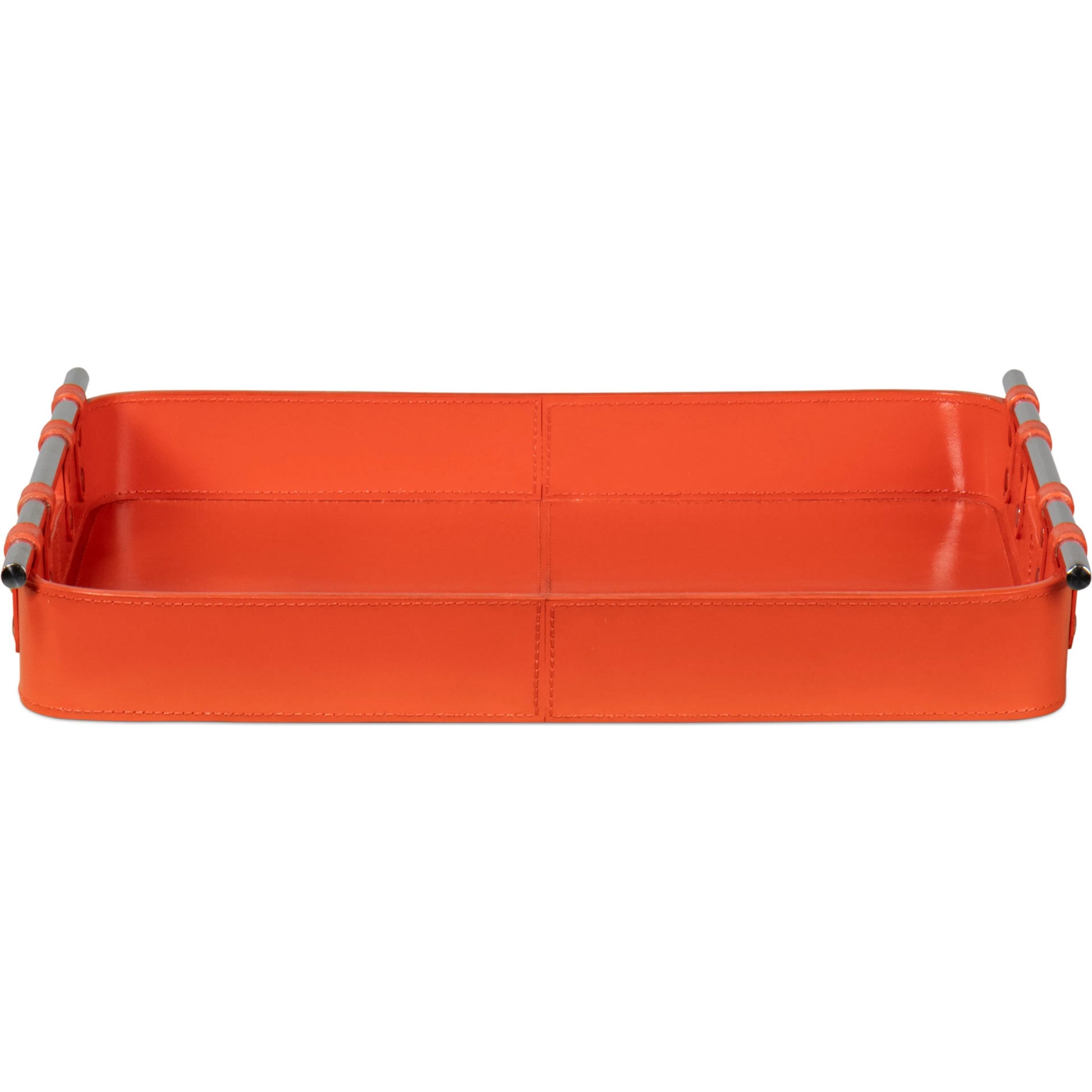 Safari Leather Tray by Sarreid Ltd.. Made from leather, wood, steel in a modern style.