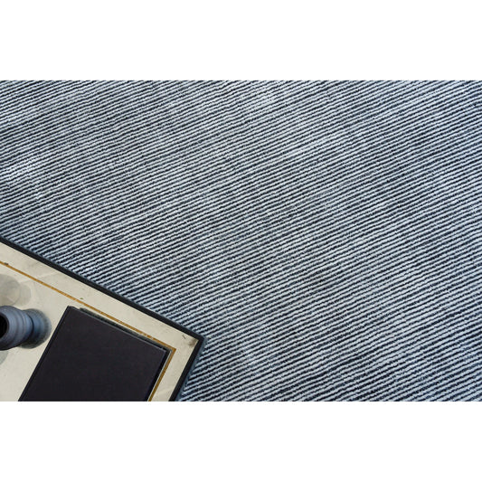 Serenity 5401 Rug by Exquisite Rugs in black. Made from nylon, bamboo silk in a unique style.