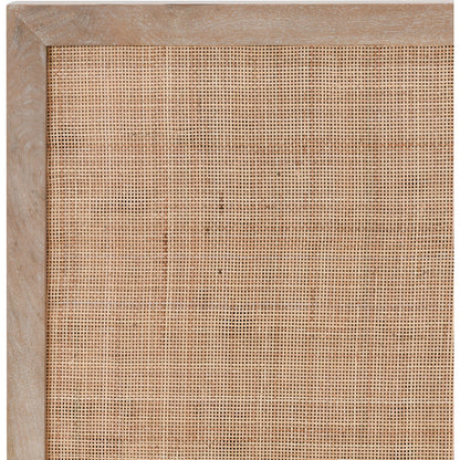 Jensen Mango Wood Bed by Classic Home in taupe. Made from mango wood, cane in a cottage & farmhouse style.