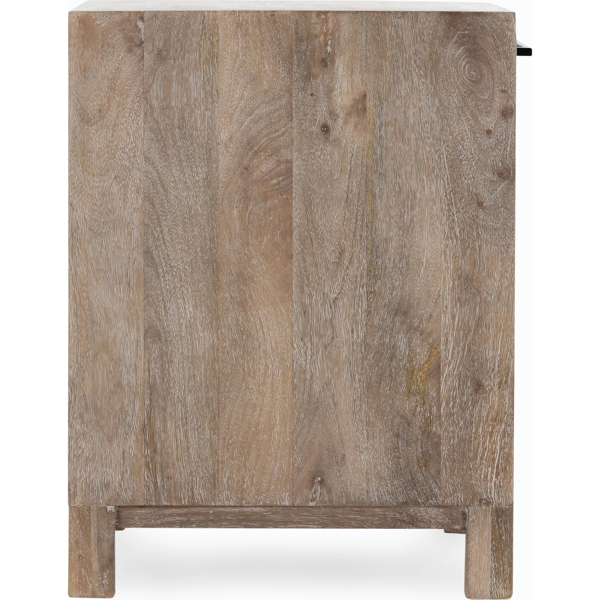 Jensen One-Drawer Mango Wood Nightstand by Classic Home in light brown. Made from mango wood, cane in a cottage & farmhouse style.