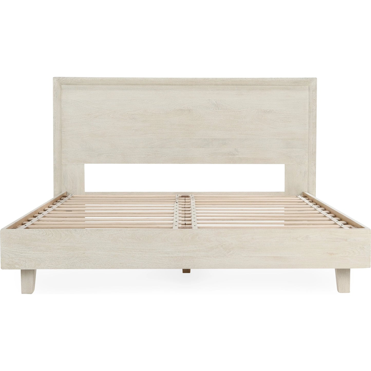 002 SI-2160337 | Additional Silo | Reece Mango Wood Bed by Classic Home in white. Made from mango wood in a modern style.