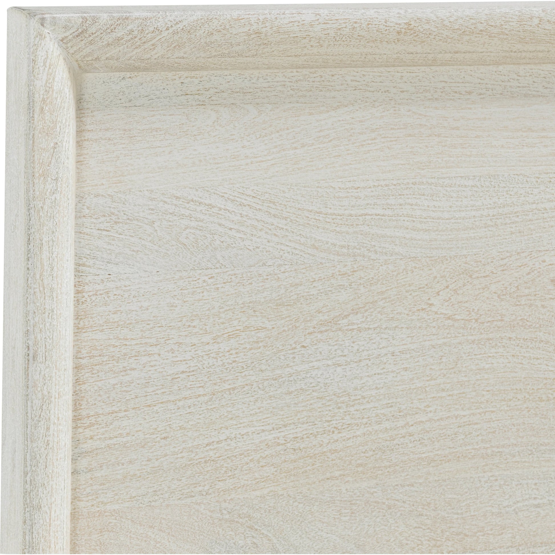 Reece Mango Wood Bed by Classic Home in white. Made from mango wood in a modern style.