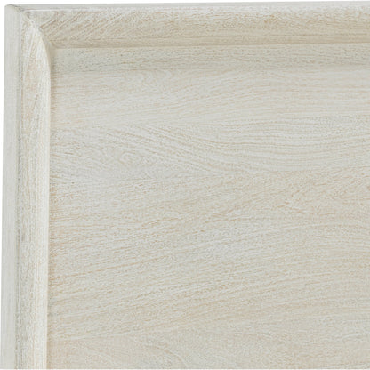 Reece Mango Wood Bed by Classic Home in white. Made from mango wood in a modern style.