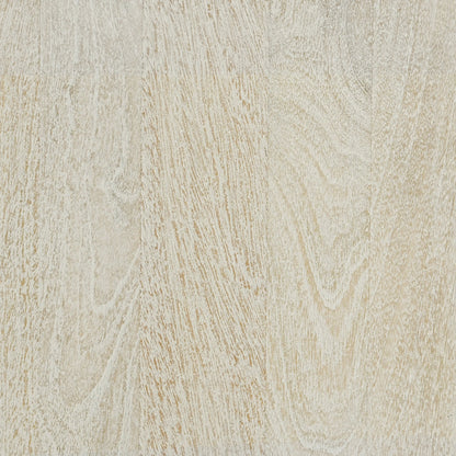 Reece Mango Wood Bed by Classic Home in white. Made from mango wood in a modern style.