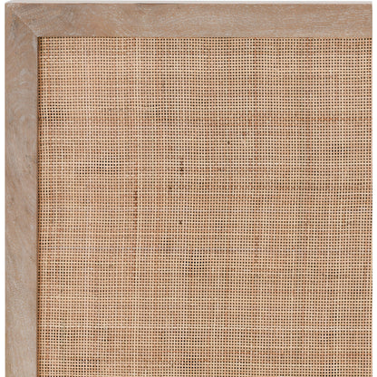 Jensen Mango Wood Bed by Classic Home in taupe. Made from mango wood, cane in a cottage & farmhouse style.