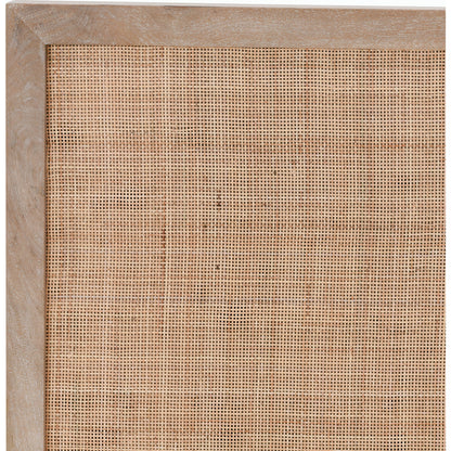 Jensen Mango Wood Bed by Classic Home in taupe. Made from mango wood, cane in a cottage & farmhouse style.