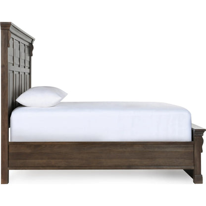 Adelaide Mango Wood Bed by Classic Home in brown. Made from mango wood in a traditional style.