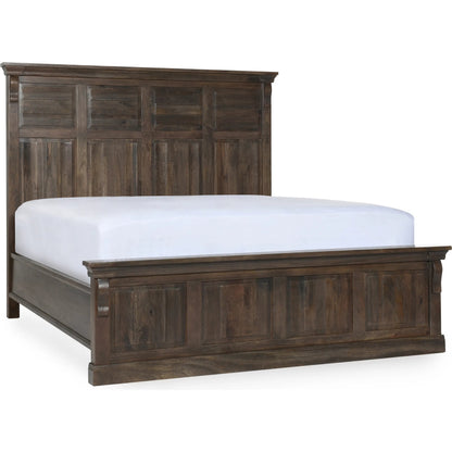 Adelaide Mango Wood Bed by Classic Home in brown. Made from mango wood in a traditional style.