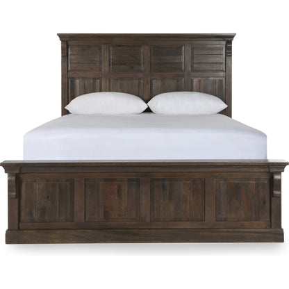 Adelaide Mango Wood Bed by Classic Home in brown. Made from mango wood in a traditional style.