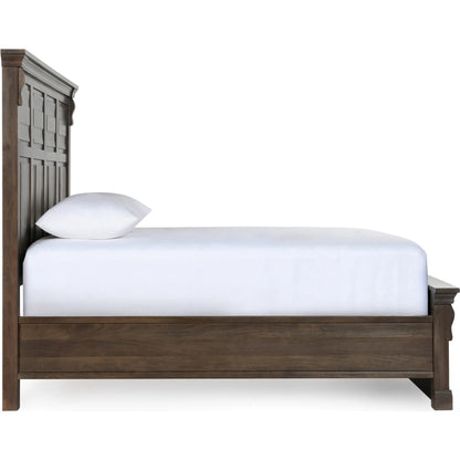Adelaide Mango Wood Bed by Classic Home in brown. Made from mango wood in a traditional style.