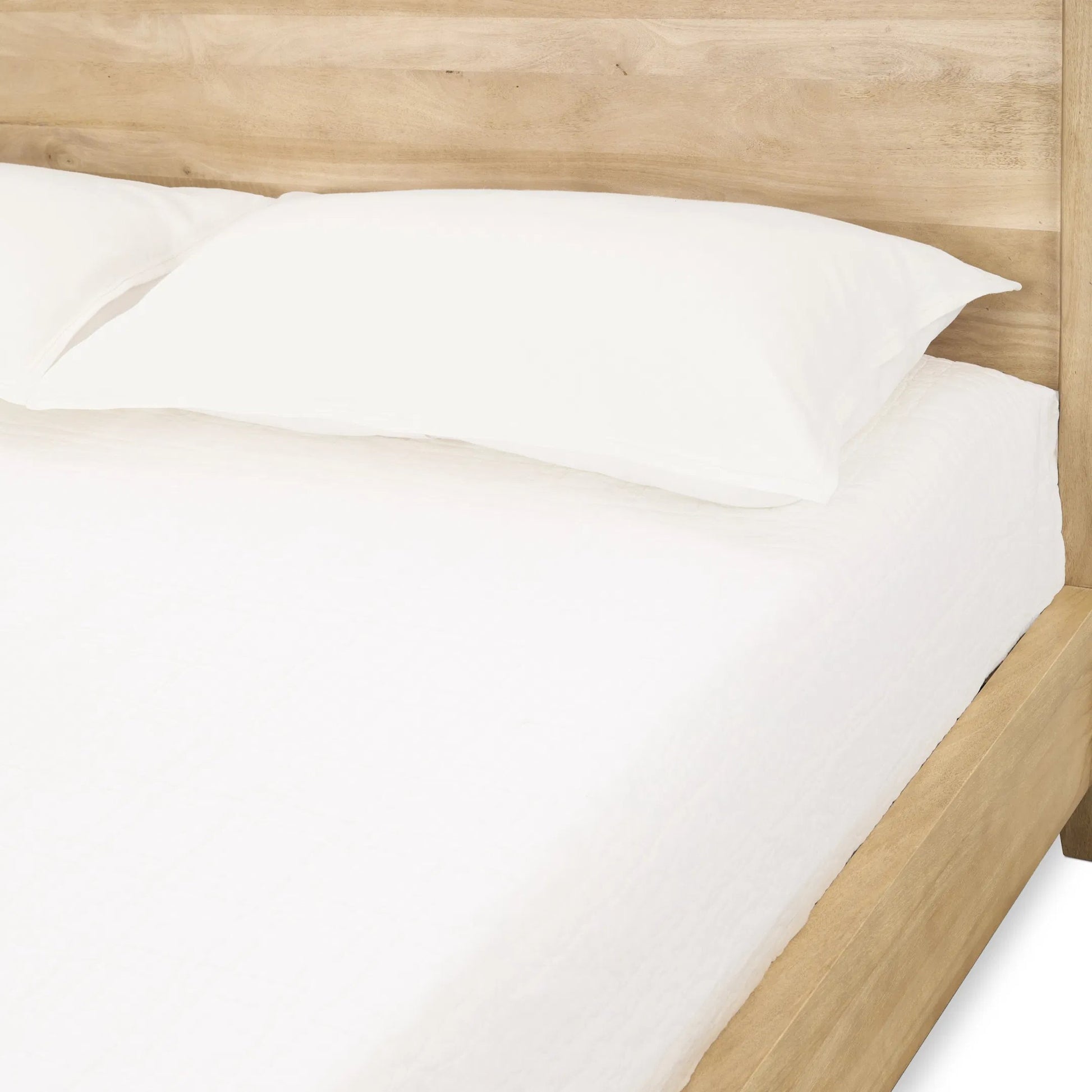 Laguna Mango Wood Platform Bed by Classic Home in natural. Made from mango wood in a unique style.