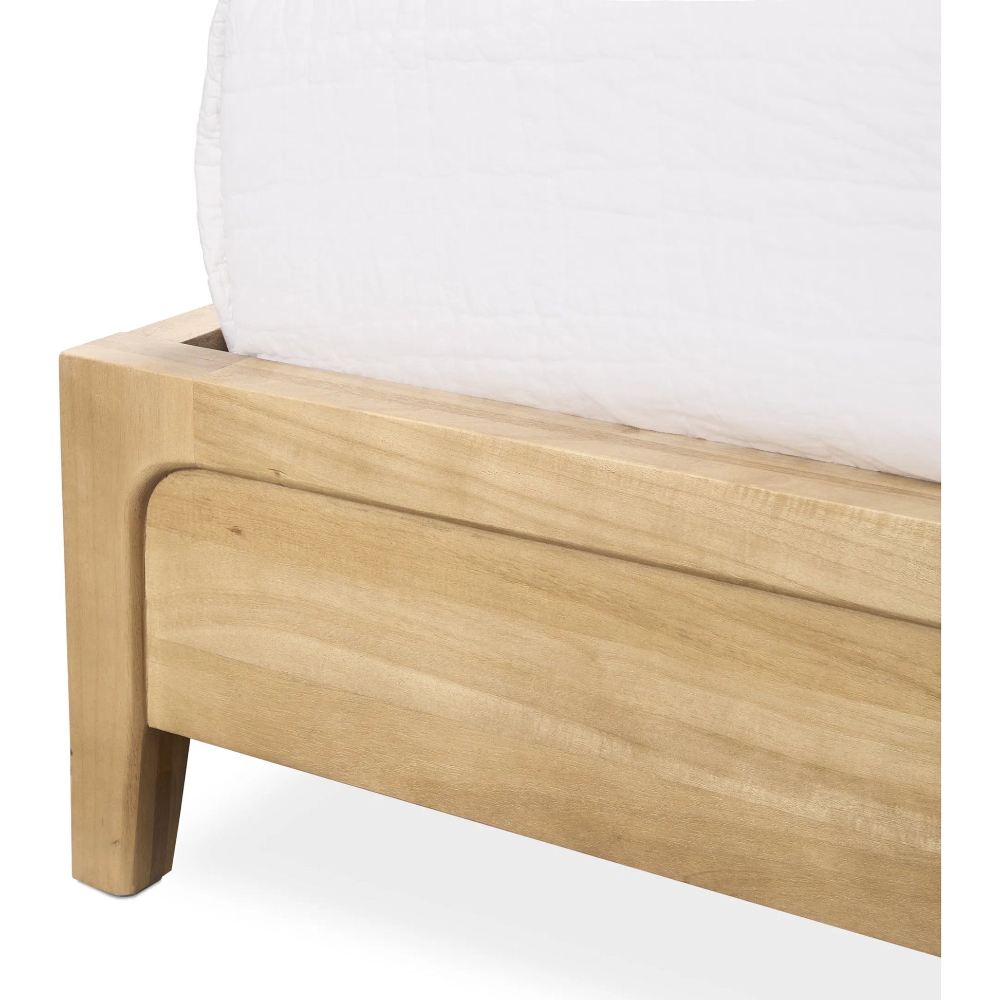 Laguna Mango Wood Platform Bed by Classic Home in natural. Made from mango wood in a unique style.