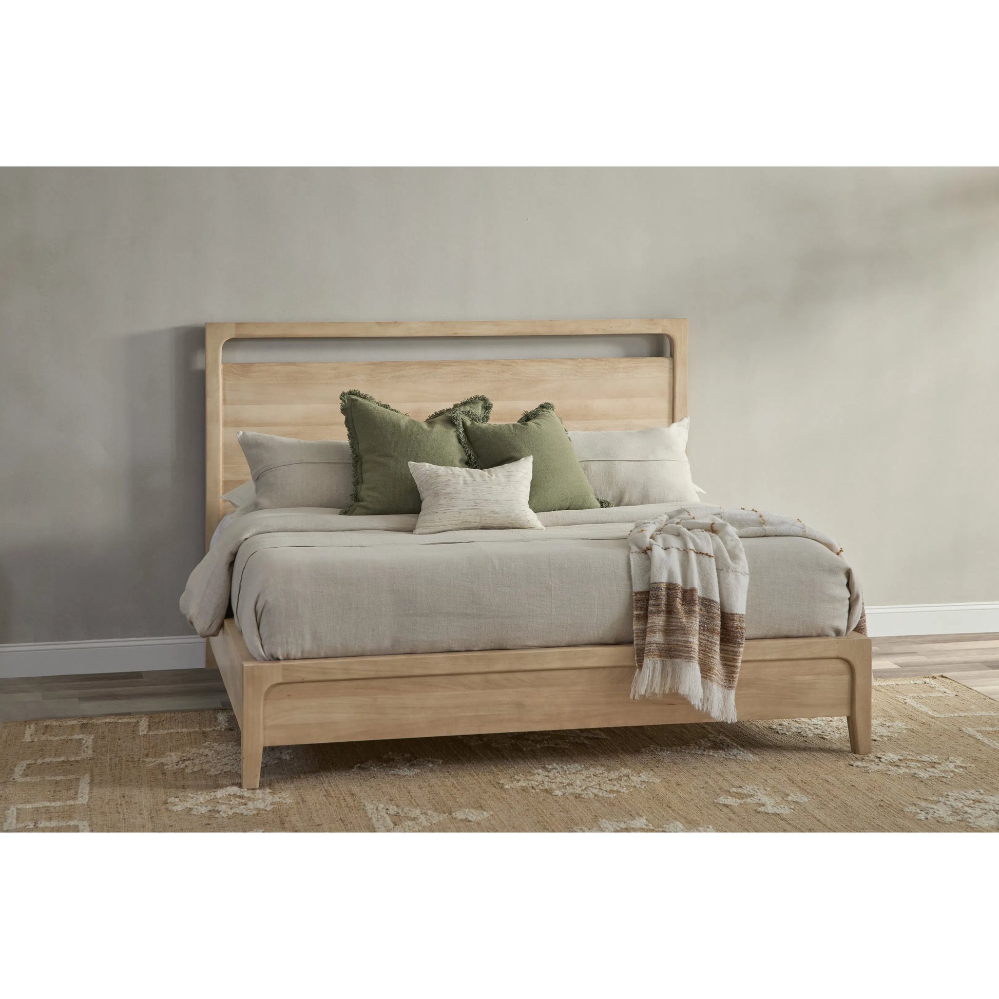 Laguna Mango Wood Platform Bed by Classic Home in natural. Made from mango wood in a unique style.