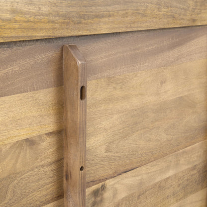 Laguna Mango Wood Platform Bed by Classic Home in natural. Made from mango wood in a unique style.
