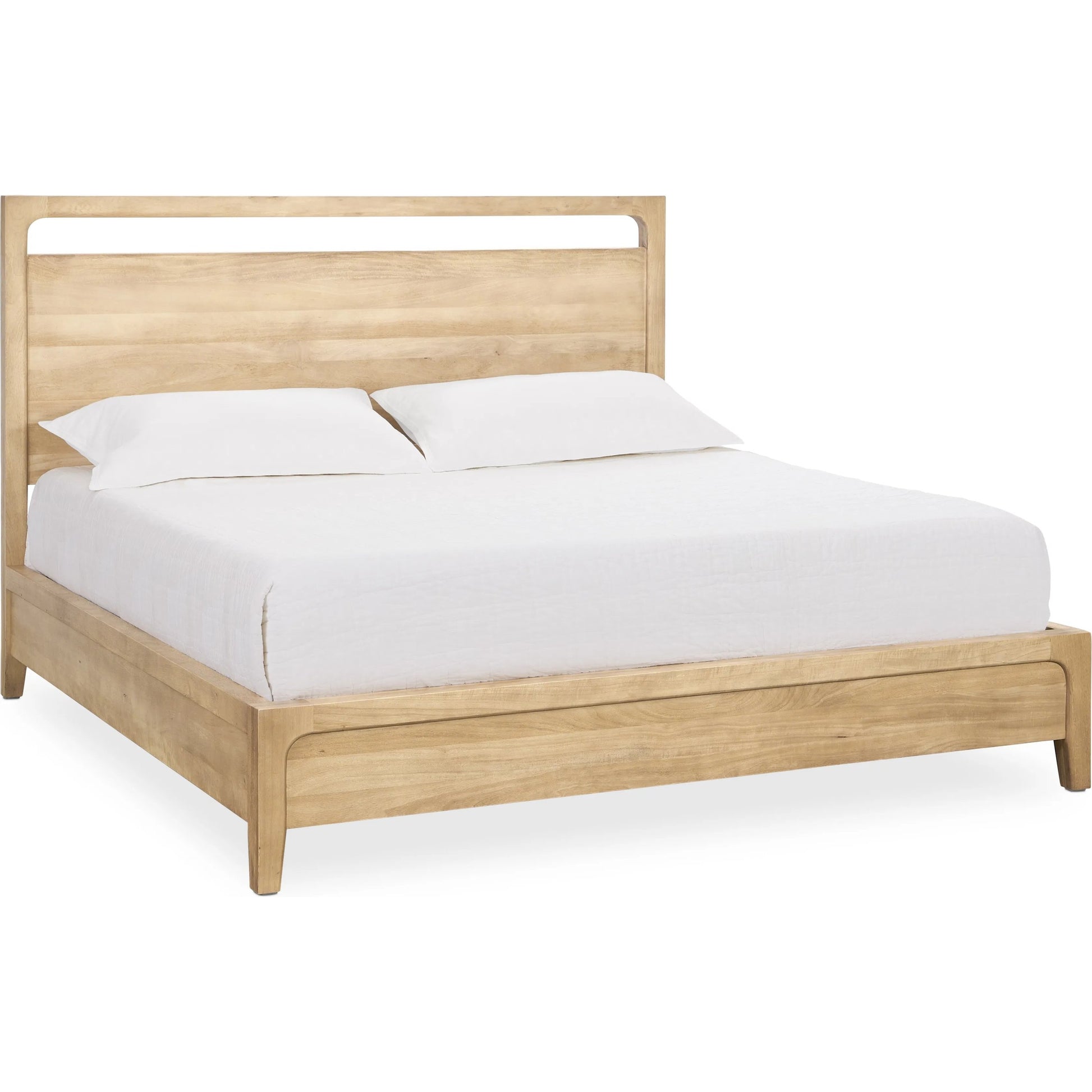 Laguna Mango Wood Platform Bed by Classic Home in natural. Made from mango wood in a unique style.