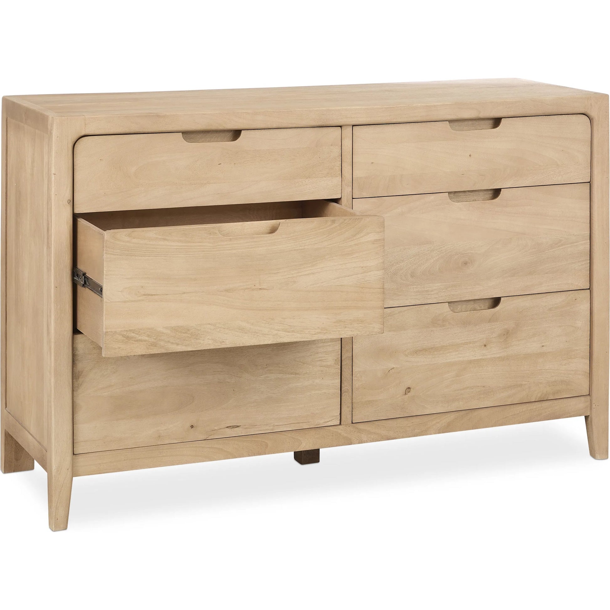Laguna 6-Drawer Mango Wood Dresser by Classic Home in natural. Made from mango wood in a unique style.