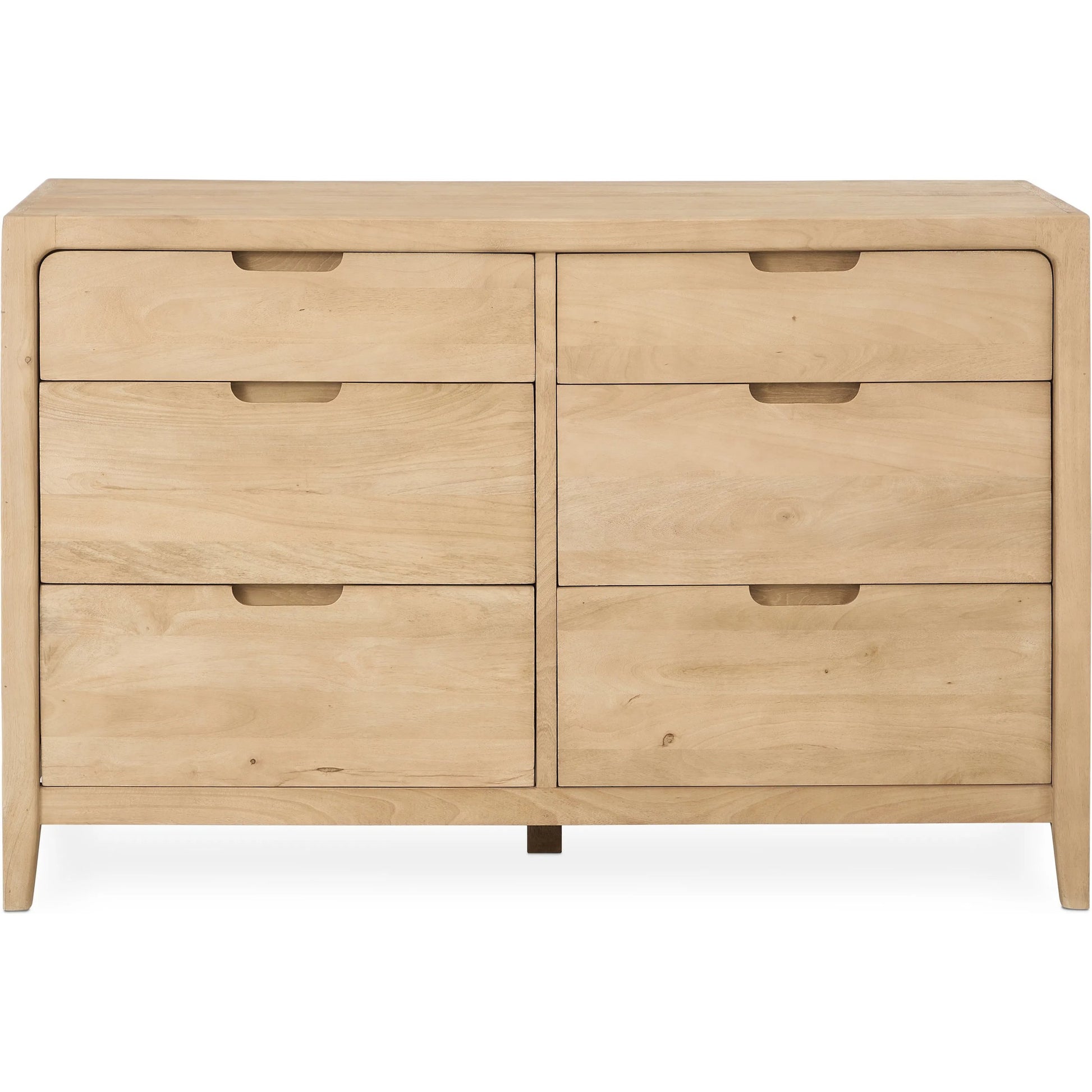 Laguna 6-Drawer Mango Wood Dresser by Classic Home in natural. Made from mango wood in a unique style.