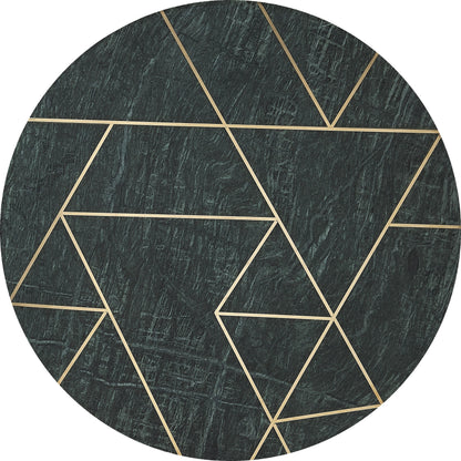 Haven Accent Table by Butler Specialty Company in green and metalworks. Made from iron, brass finish, mdf, marble, brass metal inlay design in a modern style.
