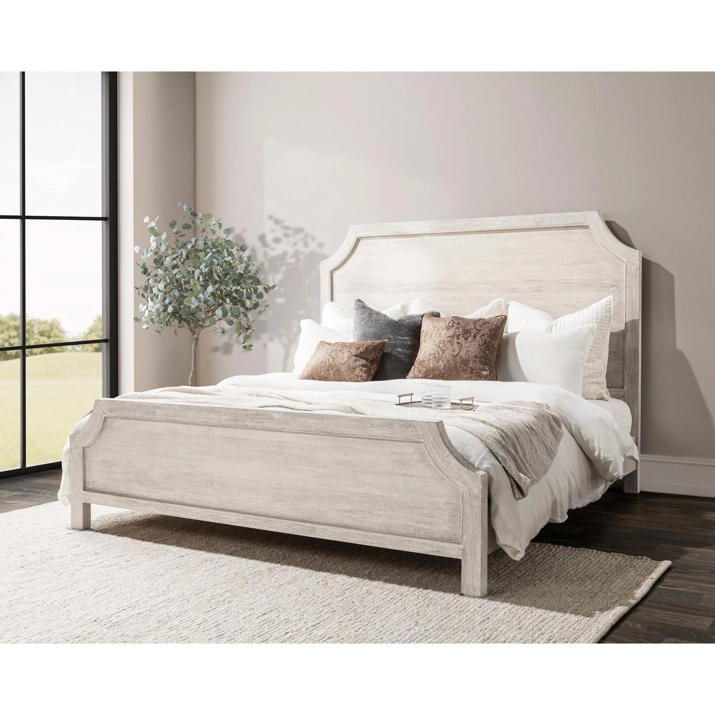 017 SI-2353844 | Lifestyle | Westmont Mango Wood Bed by Classic Home. Made from mango wood in a transitional style.