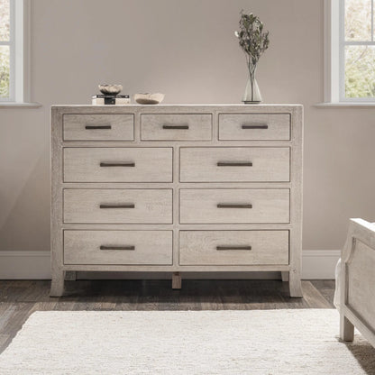 Westmont 9-Drawer Mango Wood Dresser by Classic Home. Made from mango wood in a transitional style.
