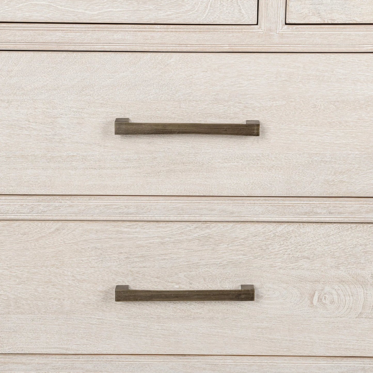 006 SI-2353757 | Closeup | Westmont 9-Drawer Mango Wood Dresser by Classic Home. Made from mango wood in a transitional style.