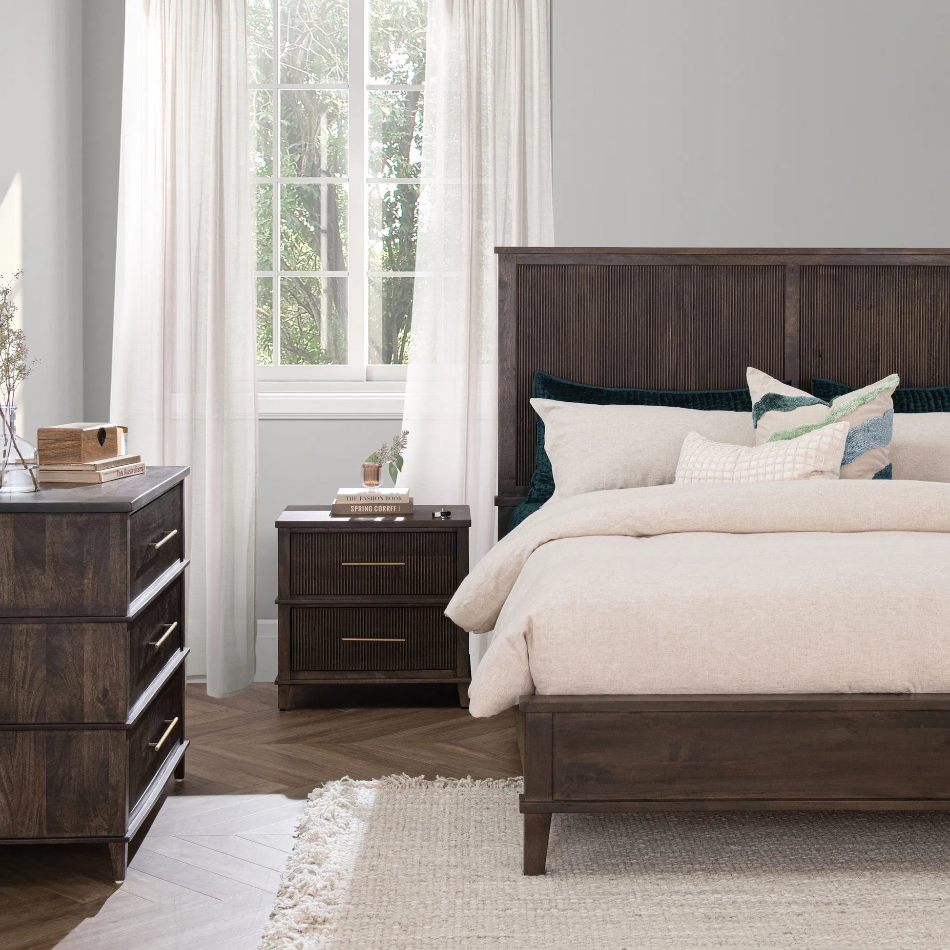 Westlake 2-Drawer Mango Wood Nightstand by Classic Home. Made from mango wood in a traditional style.