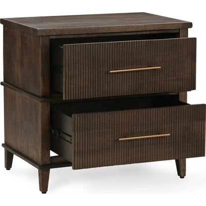 Westlake 2-Drawer Mango Wood Nightstand by Classic Home. Made from mango wood in a traditional style.